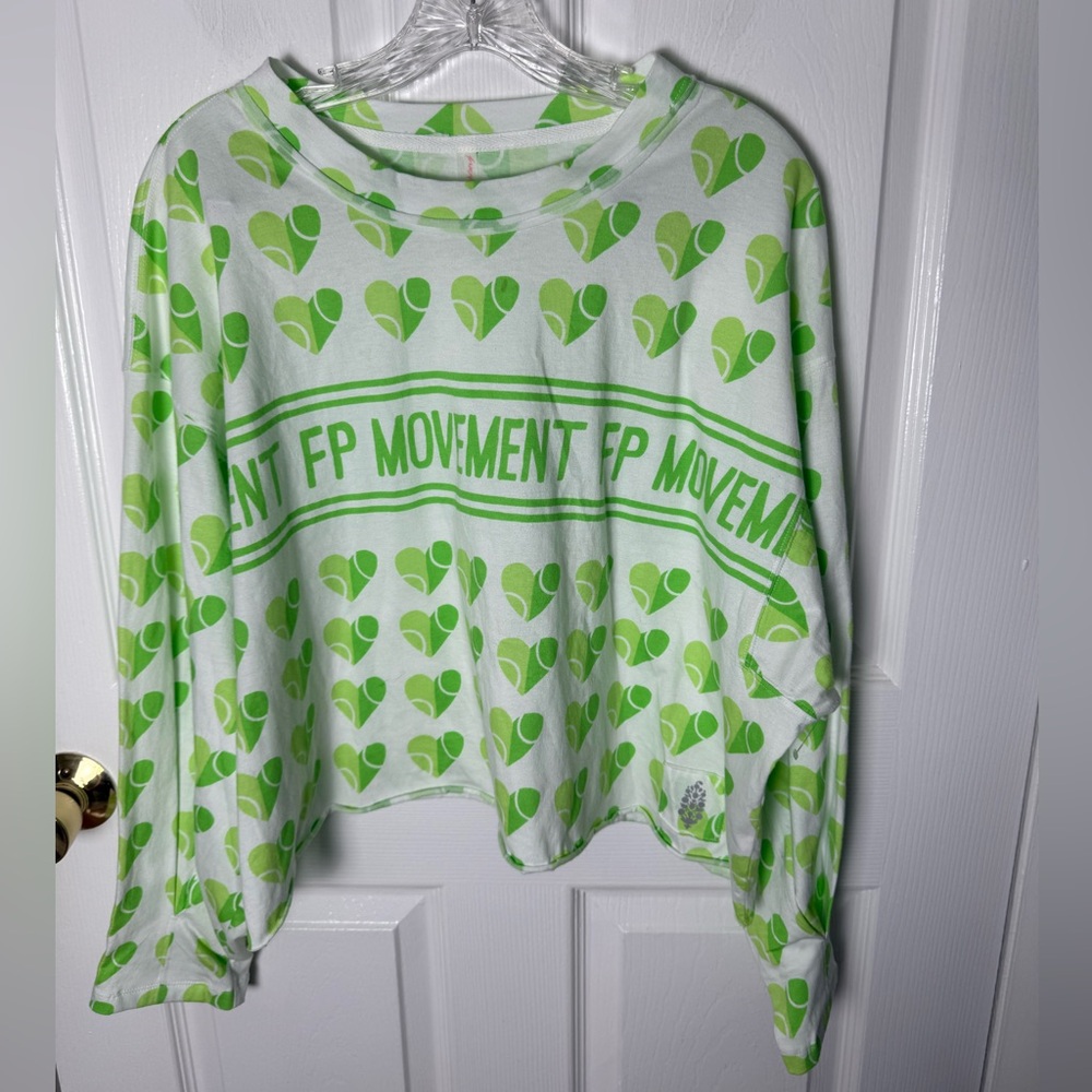 Free People Inspire Layer Logo Tee in Tennis Court - Picture 2 of 8